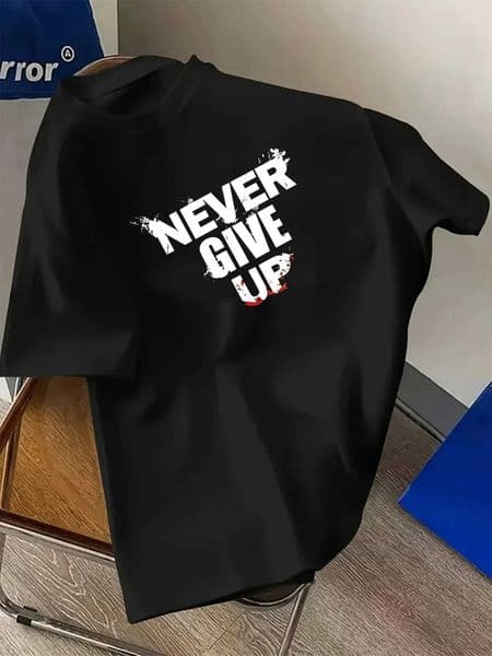 Summer Mens T-shirt - High-quality 100 Pure Cotton Outdoor Casual Sport Short-sved Simple Letter Print Design Men Clothing D260528