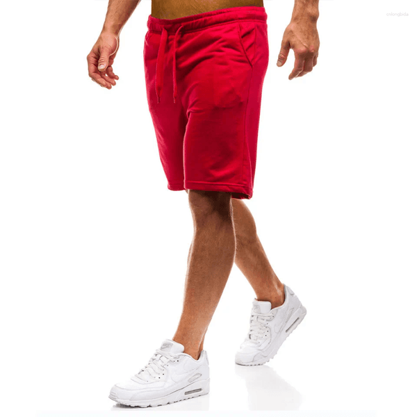 Men's Shorts Men Comfortable Casual Micro-elastic Elastic Belt Drawstring Fitness Training And Fashionable