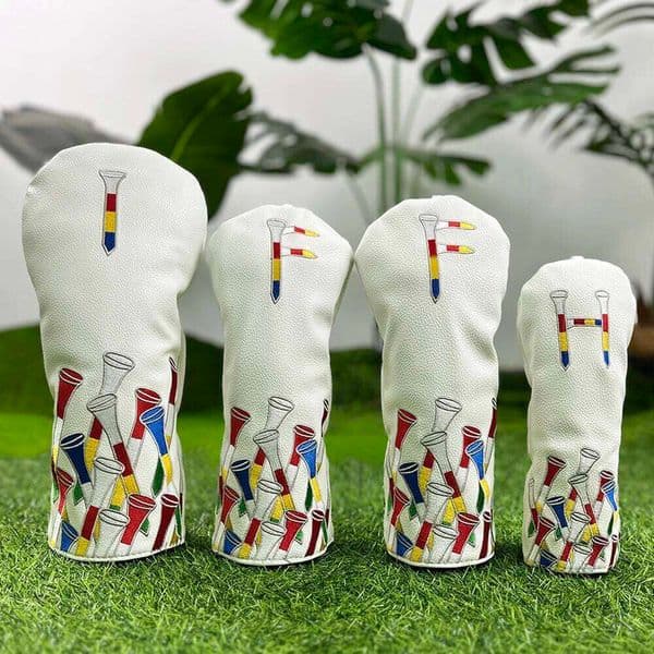 Golf golf accessories, colorful nail pattern design, dust-proof and durable club cover, protective ball head 26L0528
