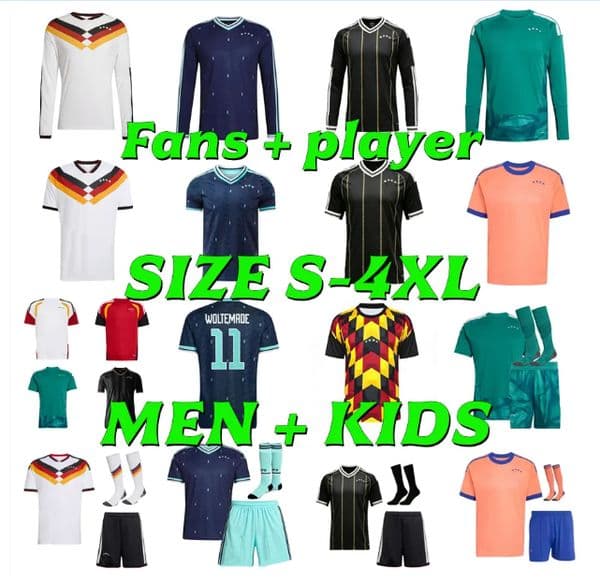 World Cup 2026 Germany Soccer Jerseys 24 25 26 27 Player version MUSIALA MULLER HAVERTZ WIRTZ GORETZKA KIMMICH GNABRY FUHRICH Long sleeves Football Shirt Men Kids kit