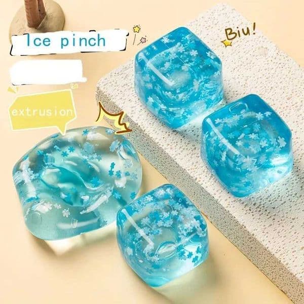 Snowfle Cube Stress Relief Pinch Toy Maltose Slow Rebound Stress Relief Adt Stress Relief Fingertip Toy Birthday GiftJ260528