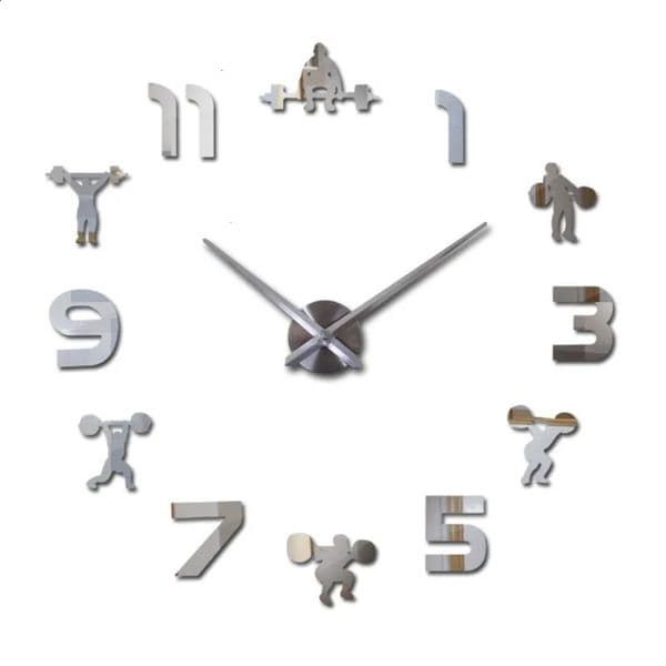 2026 Clocks Pole Shears Large Frameless DIY Wall Art Clock perfume For Beauty Salon & Barber Shop - Giant Needle cologne Hairdressing Decorative Watch Free Ship 13 5