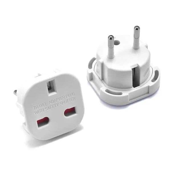 1pcs UK to EU Socket Adapter 220V Euro Travel Plug Converter AC Wall Charger Power Adapter UK British Adapter Electrical Outlets Z260528