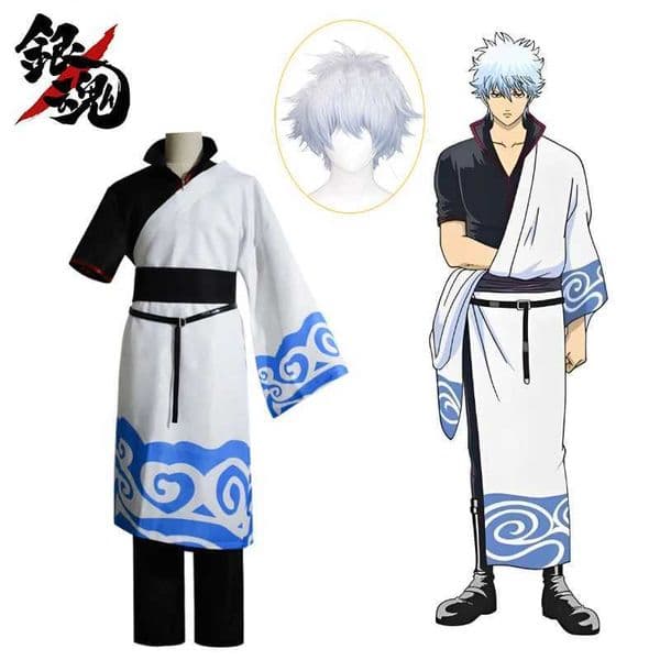 Silver Soul COS Sakata Silver Time Silver Sang Ayin COS Clothing and Wig Wanshiwu Silver Sang COSPLAY Clothing L260528