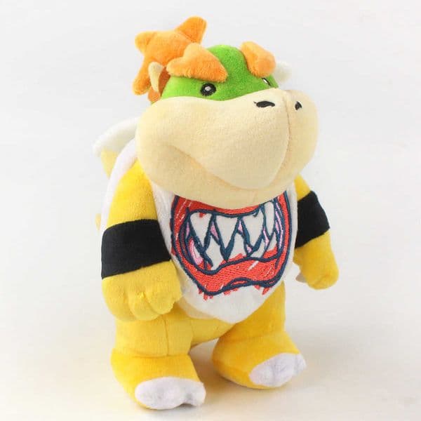 22CM Standing KOOPA Bowser Fire Dragon Bib Plush Doll Koopa II JR Toy Figure L2605283MAB