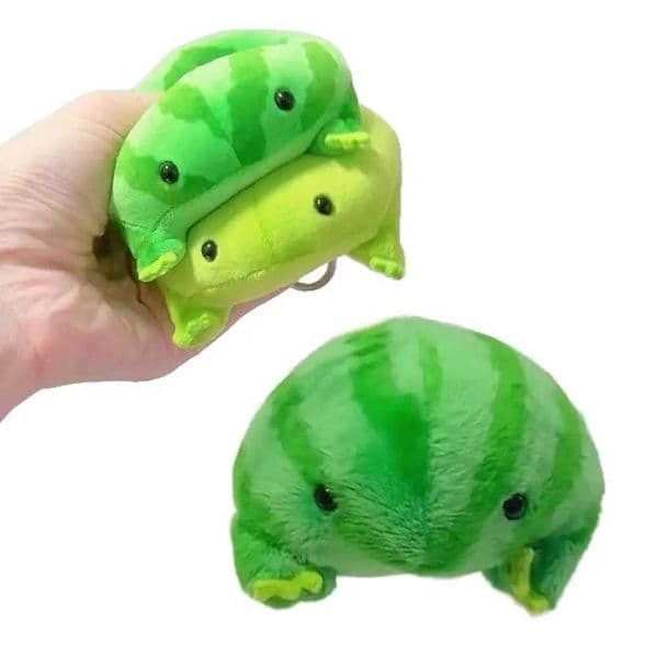 Kawaii Green Frog Plush Toy Soft Stuffed Animal Froggy Plushie Anime Cartoon Frog Pendant Cute Room Decor Gift for Kids L260527