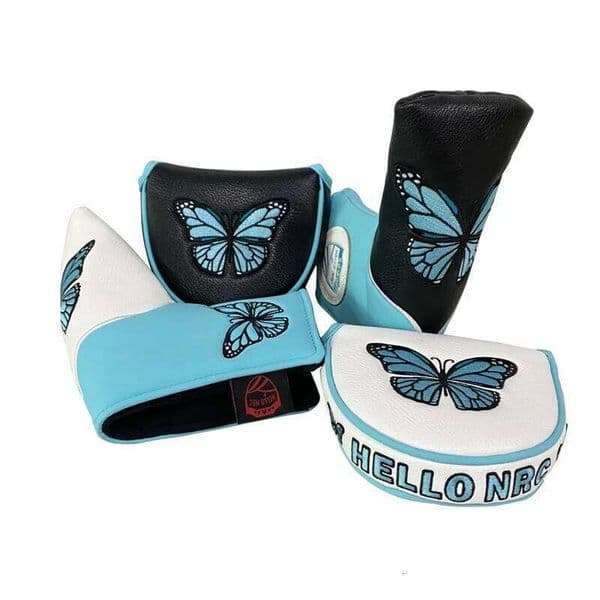 1pc Butterfly Pattern Cover, Head Cover Blade, Magnetic Closure Blade Putter 26L0528