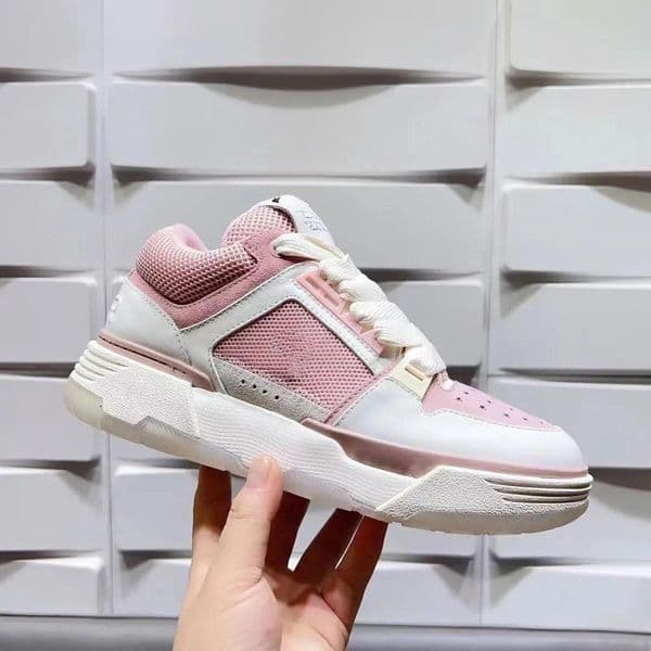 Men Women Platform Sneakers Mesh Leather MA-1 MA-2 Lace-up Bread Shoes Luxury Designer Hardware Logo Outdoor Stadium Trainers Casual Walking Shoes Size 36-45