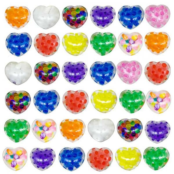 TPR Bubble Bead Stress Relief Ball Toy Love Release Water Bead Ball Pinch Music Stress Relief Tool M260528