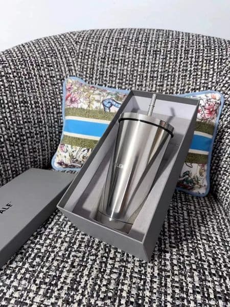 Designer Exquisite And Portable Straw Water Cup, Mirror-Finished Stainless art Steel 304 Summer Cold Drink Cup Free Shipping 6 021