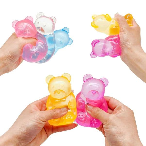 Little Bear Squeeze Stress Relief Cube Pressure-Relief Anxiety Sensory Tool Slow-Rebound Focus Desk Educational GadgetJ260528