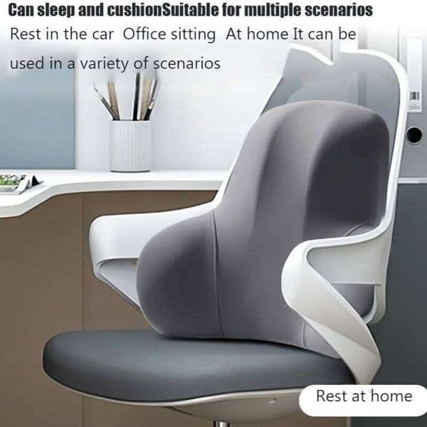 1pc Memory Foam Lumbar Back Cushion for Car Office Gaming Chairs and Postpartum Waist Support Multi Functional Pain Relief Pillo W260528
