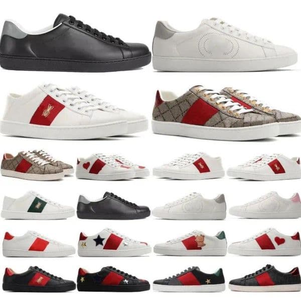 2026 Designer Casual Shoes Sneakers Low Womens Shoes Bee Snake mens shoes Walking Sneakers Outdoor daily dressing running Rubber sole Running shoes SIZE EUR 35-45 12