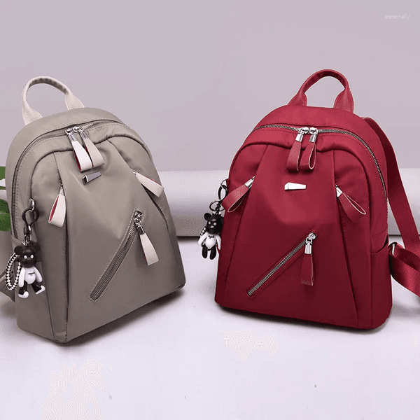 School Bags Women's Trendy Street Style Backpack - Oxford Fabric Bag For Teens