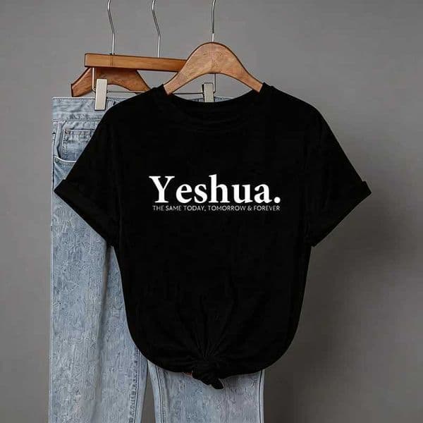 Casual Graphic Crew Neck Tees Tops Womens 90s Y2k Vintage Tshirt Clothes Women Yeshua Letter Print Gothic Short Sleeve T Shirt C260529