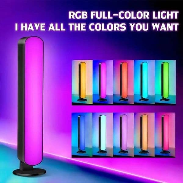 1/2Pc LED Smart Decorative Light 16Colors RGB Ambient Lamp Remote Dimmable USB Power For TV Compute Gaming Desktop Decor