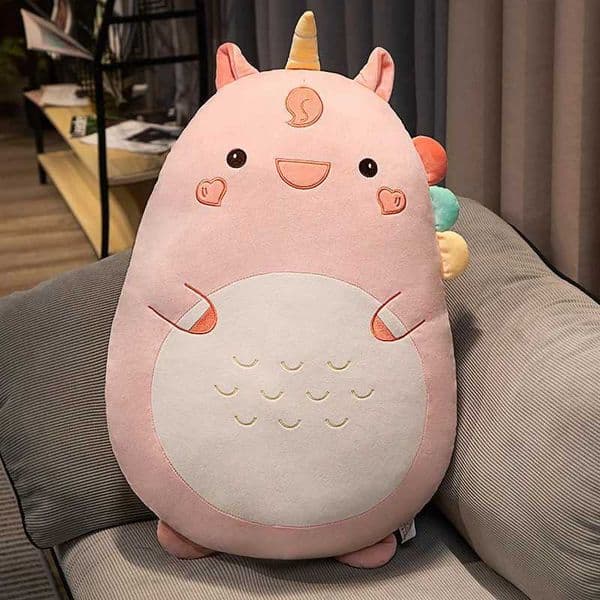 Squishy Toy Kawaii Animal Fat Dinosaur Shiba Inu Dog Pillow Plush Toys Cute Rabbit Dolls Bed Sleeping Cushion M260529