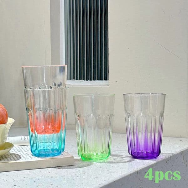 14pcs Acrylic Plastic Beer Cups Transparent Antidrop Thickened Octagonal Cup Whiskey Glass Tumbler Water 260529