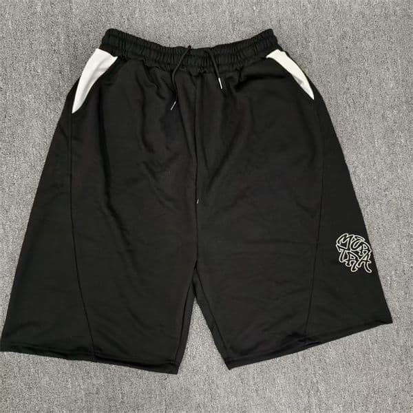 Y2k American Retro Embroidered Pattern Hip-Hop Loose Casual Pants Men And Women Summer Streetwear Spliced Oversized Shorts 260527