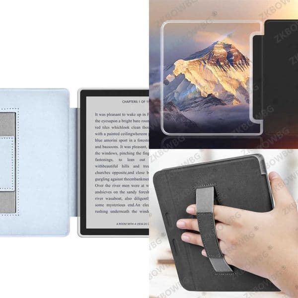 HandStrap Case for Kobo Libra Colour Color 2024 7 N428 EBook Smart Cover Magnetic Case Soft TPU Shell for Kobo Libra2 2021 N418 X260529