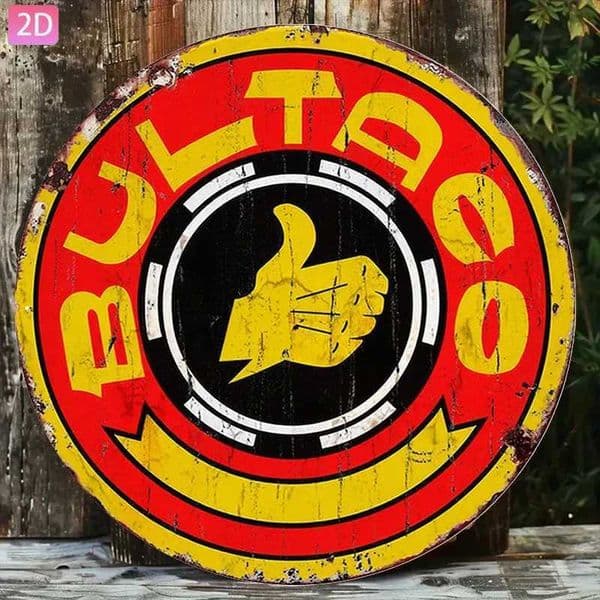 Vintage Classic Motorcycle Aluminum Sign Metal Plaque Round Wall Decor Garage Poster 8 Inch Easy Hang C260529