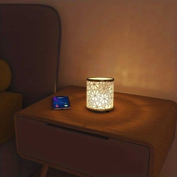 LED European style cloth covered desk lamp with USB switch control simple Nordic bedroom desktop eye protection bedside lamp M260529