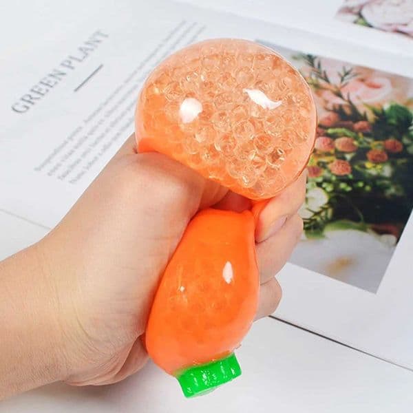 Hot Carrot Pinch Music Adult Decompression Toy Slow Rebound Explosion Bead Compression Children Gift Stress Relief Squeeze Fun Z2605291