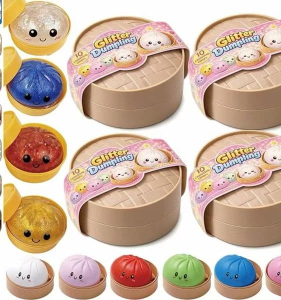 Wholesale Needoh Squishy Dumpling Slow with steamer and logo Rebound Stress Relieving Balls Decompression Toy Design for Anxieties Tension Release