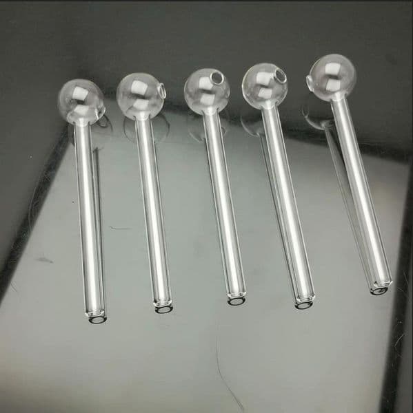Glass Pipes Smoking Hand-blown Beautifully Handcrafted Smoking Pipe Transparent long pot with a length of 15cm, soaking 3cm