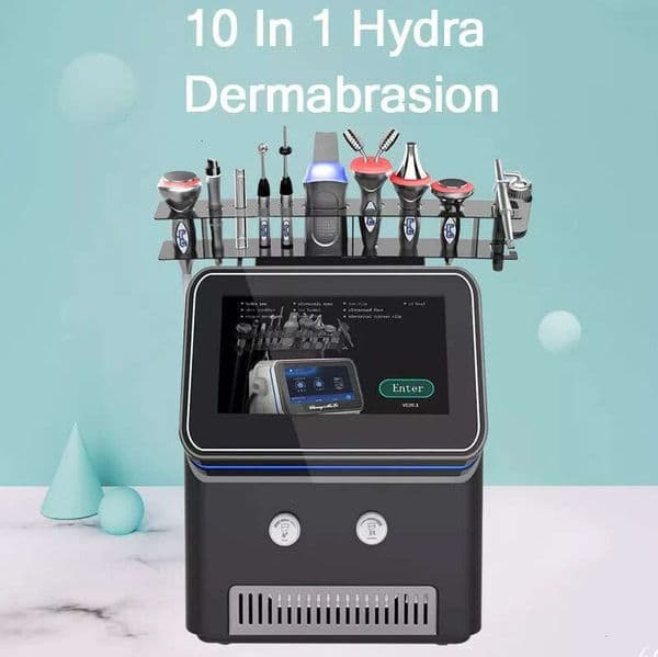 Innovative Desktop Bubble Synthesizer Skin FPerfectlyting Blackhead Acne Wrinkle Reduce Beauty Firming Oil Dirt Cleaning Massage Salon With 10 Handles + Ma
