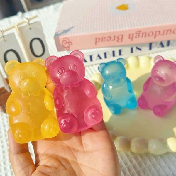 Cute Bear Nee Doh Maltose Squeeze Toy Dough Colorful Sensory Toy Creative New Item Desk Decoration Stress Relief Doll S Z260529