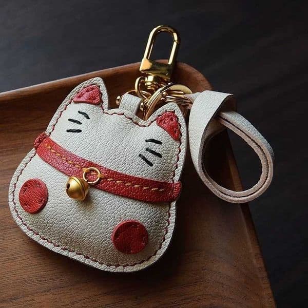 Trendy PU Leather Rocking Lucky Keychain Cartoon Pony Animal Pendant Key Ring Charm Women Bag Decoration Accessories H260529