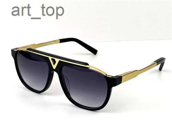 men vintage sunglasses 0937 square plate metal combination board strong euro size UV400 lens