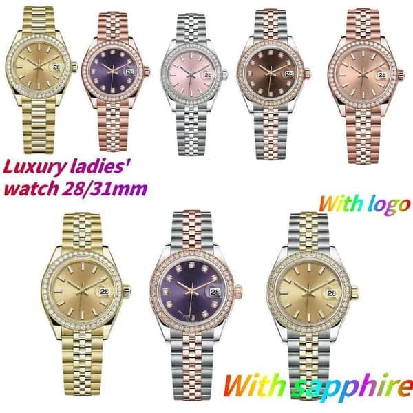 womens designer dia for lady movement le montre gold 28/31mm watch stainless steel watchstrap Orologio watches women watchUU 95