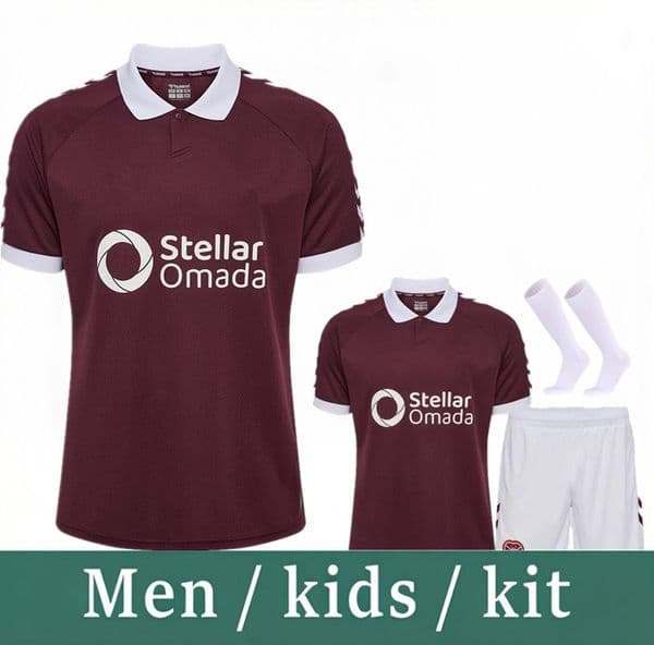 26 27 Heart of Midlothian Soccer Jerseys Hearts Home Fans BOYCE SHANKLAND DEVLIN VARGAS 2026 McKay Mens kids kit socks full sets Football Shirts Uniforms