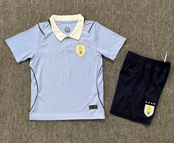 2026 World Cup Uruguay kids football kits Jersey