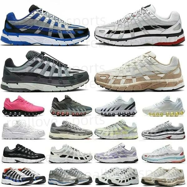 p6000 trainers p6000 running shoes 6000 men black white women Premium Metallic Cool Grey University Blue Gold Breathable OutdoorMesh sports Fast delivery size 36-45