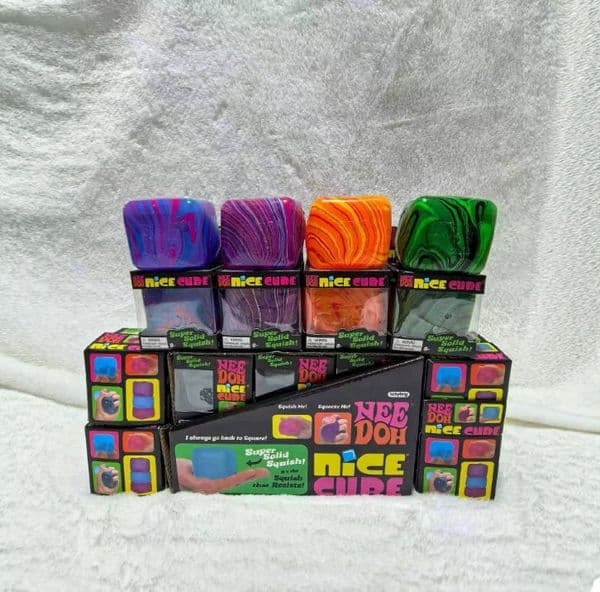 Nee doh maltose flow cube clip music colored toy cube slow rebound