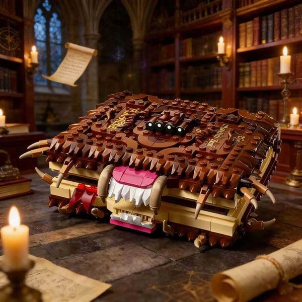 519PCS Chomping Monster Book of Monsters blind box Building Blocks Model DIY 76449 Creative Puzzle Assembly Toy Halloween GiftsR260529