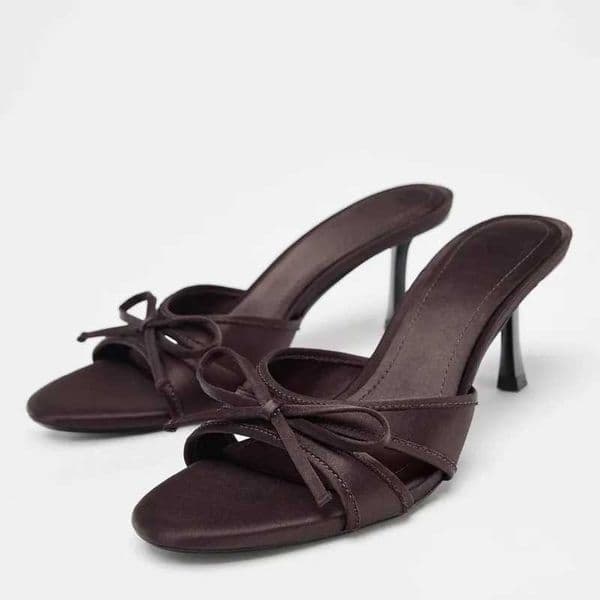 Nightclub Summer High Heel Women Slippers Fashion Butterfly-knot Open Toe Slide Ladies Elegant Stripper Party Dress Sandalias L260528
