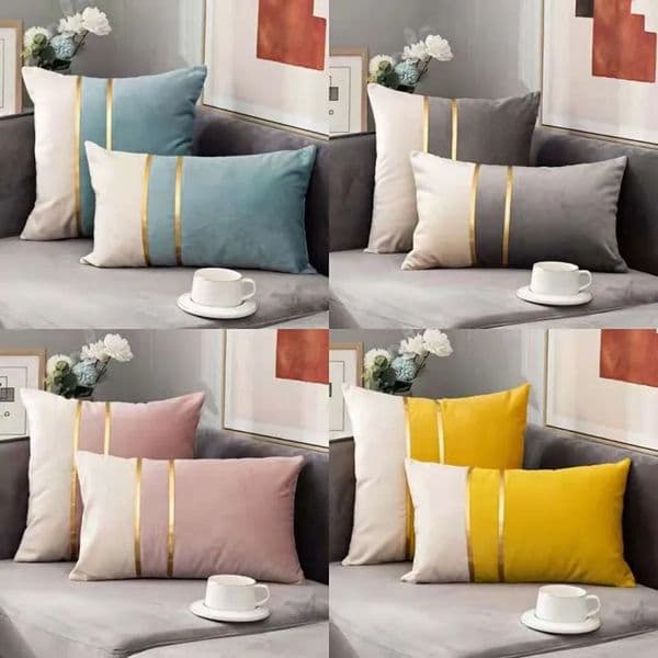 2026 Designer Nordic cologne Light Luxury Dutch Headboard Cushion Velvet Sofa Pillow Cover perfume Waist Pillowcase Wholesale Free Shipping 03