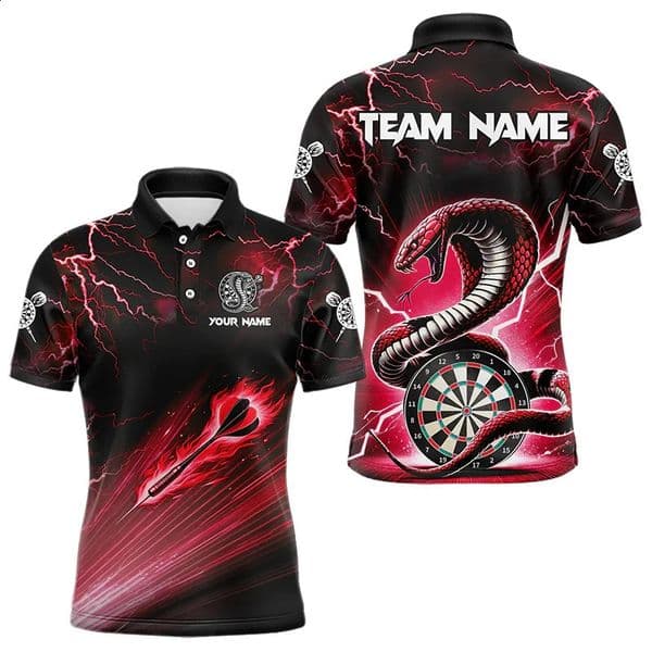 Fashion Darts Graphic Polo Shirt For Men Custom Name Lapel Button 3D Printed Polo Shirts Trend Oversized Breathable Sports Tees 260529