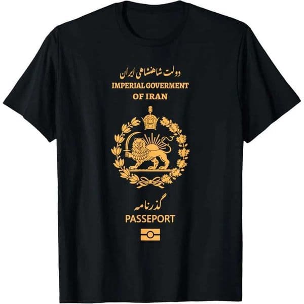 Iranian Lion Persian Iranian Flag Fashion Print T-shirt for Summer Mens T-shirt High-Quty Pure Cotton Mens Clothing D260529