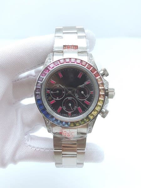 6 style men's wrist Watches 40mm black Dial 116519 116508 116520 Mechanical Automatic Movement Stainless Steel no Chronograph mens watch