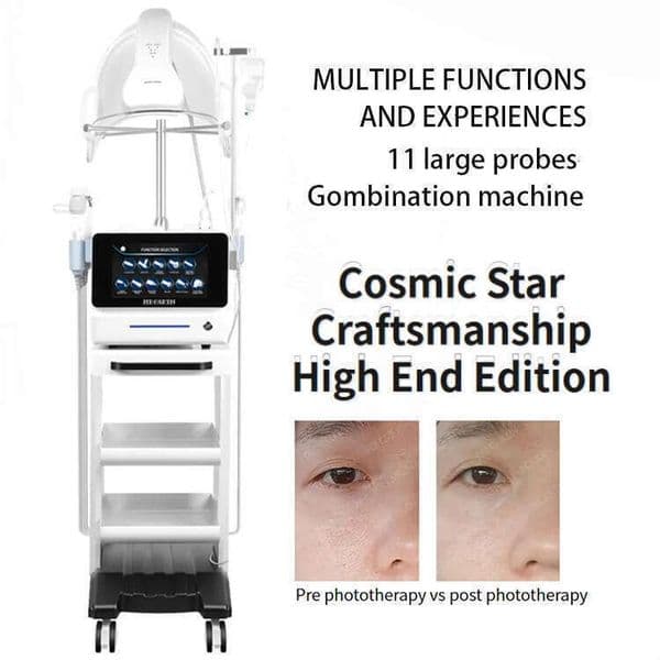 2026 Cosmic Star 11 In 1 Hydradermabrasion H500 Upgrade Oxygen Bubble FPerfectly Exfoliating Suction Blackhead Removal Deep Cleaning Aqua Peeling Machin