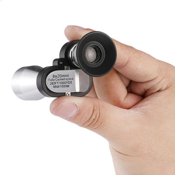 8x20 HD Night Vision Mini Pocket Zoom Monocular Outdoor Portable Telescope for Hunting Camping Mountaineering Hike Birdwatching 260528