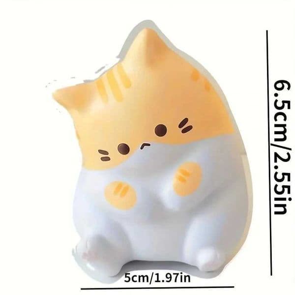 1Pc Adorable Cat Squeeze Toys for Kids Adult Soft Pinch PU Slow Rebound Balls Pop Fidget Toys Halloween Christmas Gifts Z260529