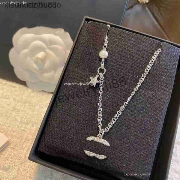 CC Chaneal Chaneil Chan Cc Necklaces Luxury Designer Jewelry Women Metal Diamonds Letter Charm Necklace channels cc channeled BNT8 channels 6JAU