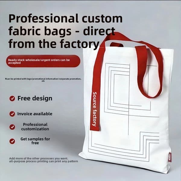 Custom printed for students, single shoulder or hand-held cotton bags, custom logo advertising canvas bags