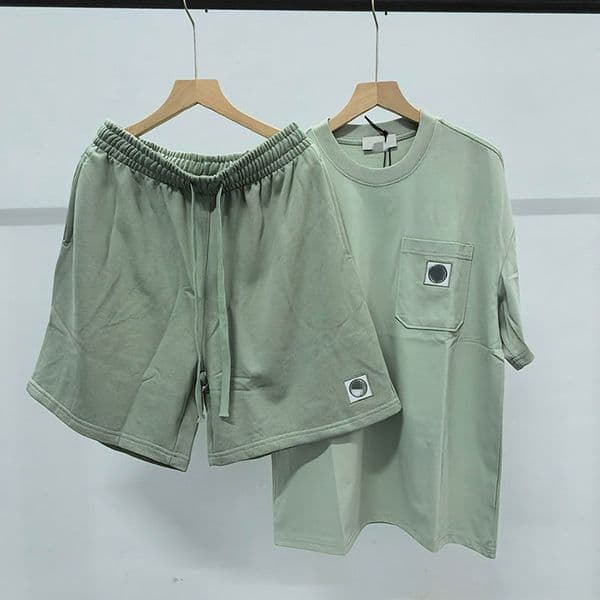 Designer T-shirts men's Short Sleeve Tshirt Summer fashion casual tees printed tee shirt+shorts two piece sets stone high street ensemble streetwear clothes st&33258